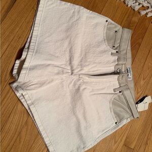 Abercrombie Women's White Denim Shorts